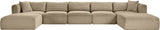 Shaggy - Fabric 7 Piece Modular Sectional With 2 Ottomans