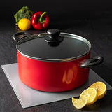 Moss & Stone 3-Piece Red Nonstick Cookware Set