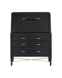 Verona Black Secretary Desk