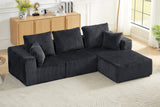 KALEN 103" Corduroy Right Chaise Sofa