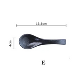 Japanese Ceramic Soup Spoon Tableware Kitchen Spoon