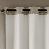 Ogee (Max Blackout) Window Curtain, Taupe
