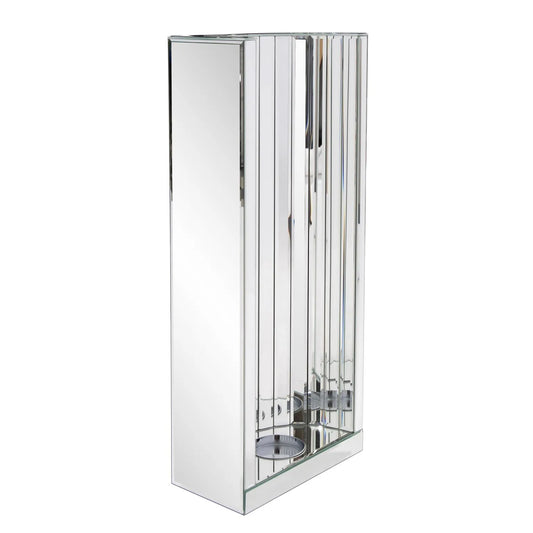 Faceted Mirror Wall Sconce