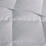 Quilted Goose Feather and Down Oversize Comforter, Grey