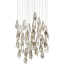 Glace Mirror 36-Light Round Multi-Drop Pendant