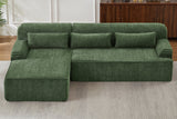 ZELAR 102" Chenille Left Chaise Sofa