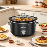 Slow Cooker 4QT, Mini Food Warmer with 3 Heating Settings
