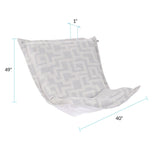 Indoor/Outdoor Puff Scroll Chair Syros Fog Cover Only