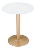 Alto Bistro Table White & Gold