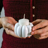 2-in-1 Pumpkin Tealight/Candlestick Holder (Set of 6) - White