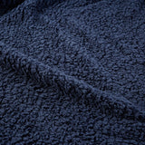 Berber Sherpa Bedding Blanket, Navy Blue