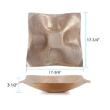 Etched Crossways Wavy Edged Bowl- Large