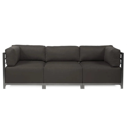 Axis 3pc Sectional Seascape Charcoal Titanium Frame