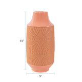 Richland Embossed Peach Vase- Medium