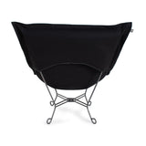 Scroll Puff Rocker Bella Chocolate Titanium Frame