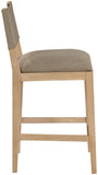 Avon - Linen Textured Performance Fabric Upholstered Counter Stool