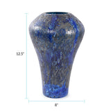 Zynsky Art Glass in Deep Azure Blue- Tall