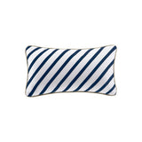 Stripes 4-Piece Comforter/Duvet Cover Set, Navy Blue/Khaki
