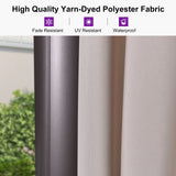 PURPLE LEAF Patio Cantilever Umbrella with Aluminum Offset Hanging for Pool Garden Deck