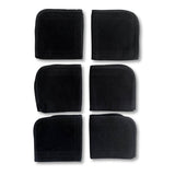 Bamboo Facial Washcloth 6 Piece Set - Black