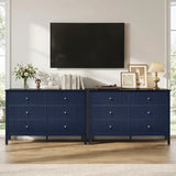 Wholesale 47" 6-Drawer Fluted Dresser, Eco-Friendly & Water-Resistant
