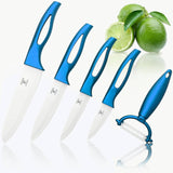 5-Piece Ceramic Knife Set with Fruit Peeler