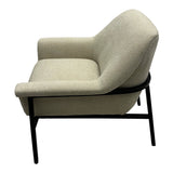 Curved-Back Modern Accent Chair, Beige*