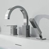 Nite Series Single-Handle Deck-Mount Roman Tub Faucet with Handheld Sprayer