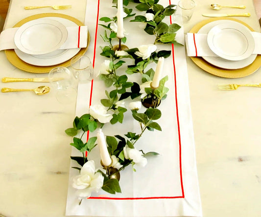 Cotton Table Runners - Embroidery Table Runner