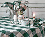 Green Checkered Tablecloth