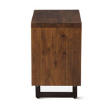 Aspen 24" Two Drawer Nightstand in Walnut