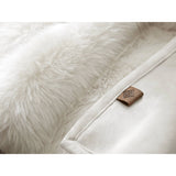Animal Print Inspired Faux Fur Throw Blanket, Polar Bear