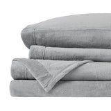 Soft Plush 4-Piece Brushed Sheet Set, Grey