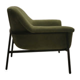 Curved-Back Modern Accent Chair, Green*