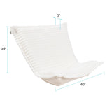 Puff Chair Cover & Cushion Shar Pei White/Natural