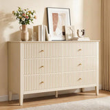 Wholesale 47" 6-Drawer Fluted Dresser, Eco-Friendly & Water-Resistant
