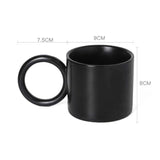 Nordic Ceramic Mug with Big Round Handle