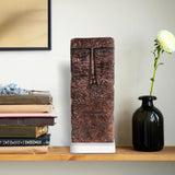 Modern Man Sculpture in Aluminum with Marble Base- Tall