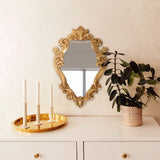 French D' Amboise Collection of Gold Petite Mirrors- Oblong