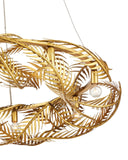 Queenbee Palm Gold Ring Chandelier