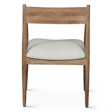 Bijou 22" Upholstered Dining Chair in Natural Brown