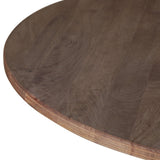 Bijou 54" Round Dining Table in Natural Brown