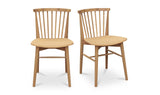Marley Dining Chair Oak-Set of Two
