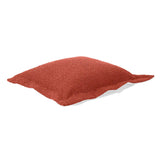 Patio Scroll Puff Ottoman Cover & Cushion- Alicante Coral
