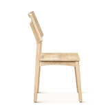 Casablanca 18" Dining Chair in Natural White