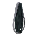 Saldar Gray Teardrop Contemporary Mirror with Black Metal Hook