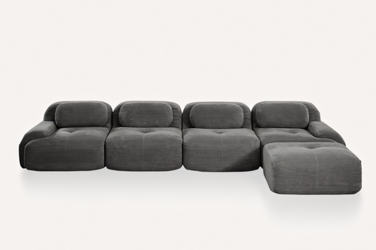 MIA 152'' 4-Seater Sofa with 1 Ottoman