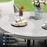 Wholesale 5 Pieces Outdoor Patio Dining Table Set, Rattan Patio Furnit