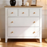 Wholesale 5 Drawer Dressser with Solid Wood Knobs