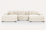 DESEO 130" 3-Seater with 2 Ottomans